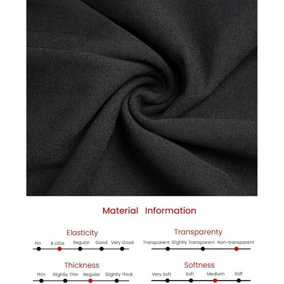 Women's Black Pull On Elegant Fishtail Waist Belted Work Mermaid Midi Skirt - Picture 5 of 5